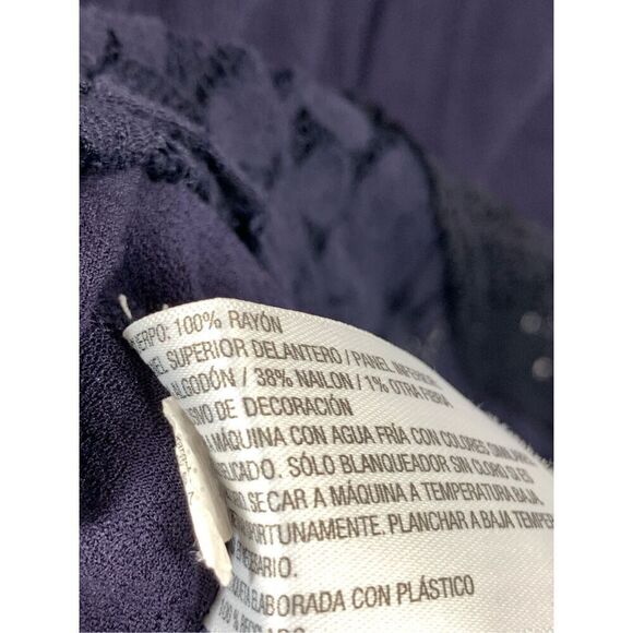 Xhilaration Women’s Sleeveless Lace Mini Dress Navy Size Small - Picture 9 of 9